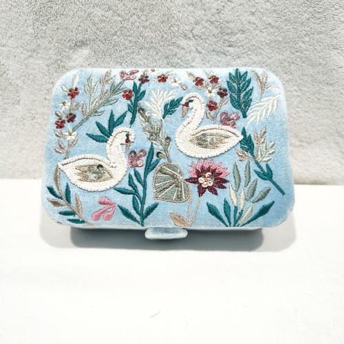 Light blue velvet - light, box